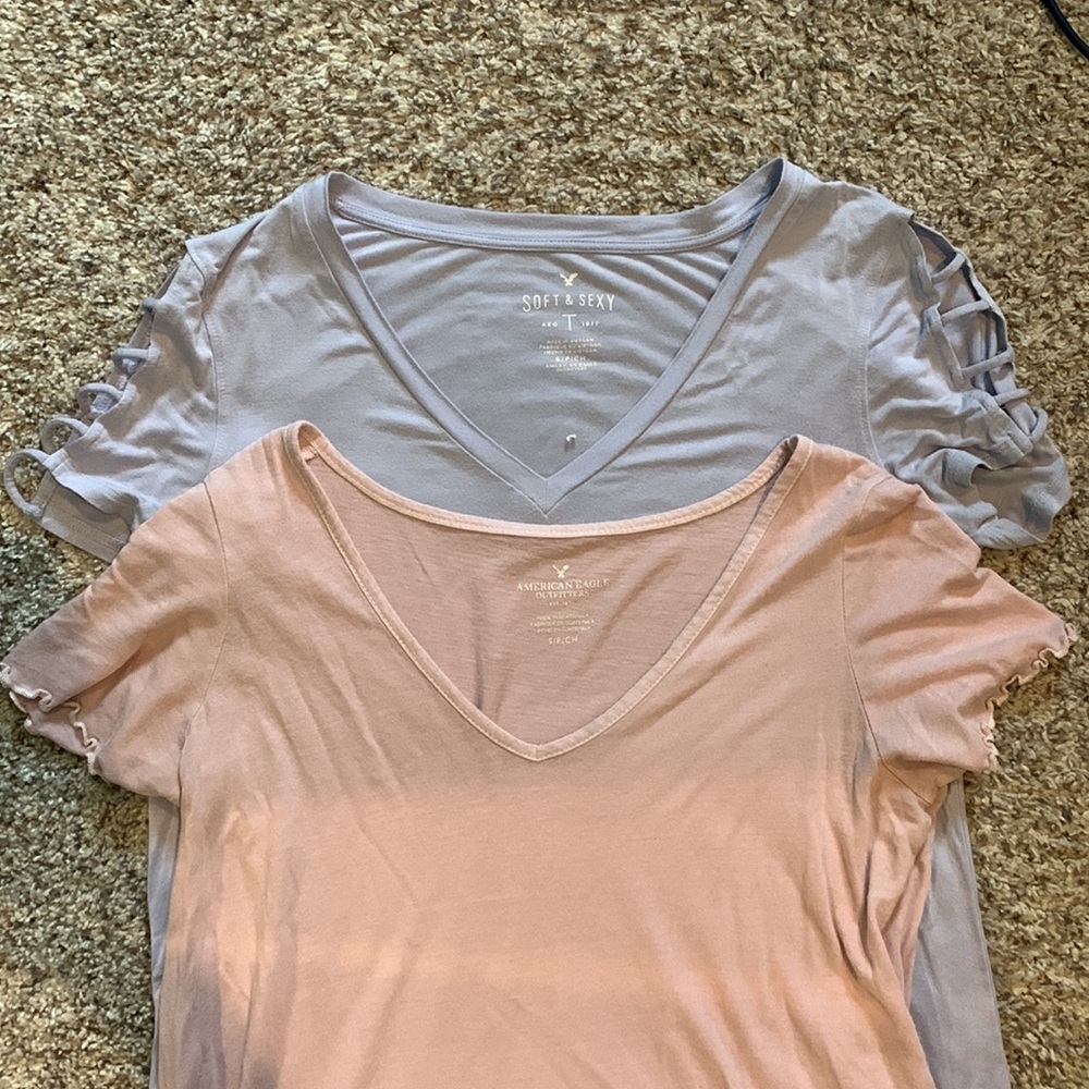 American Eagle Soft and Sexy T-shirt Pair